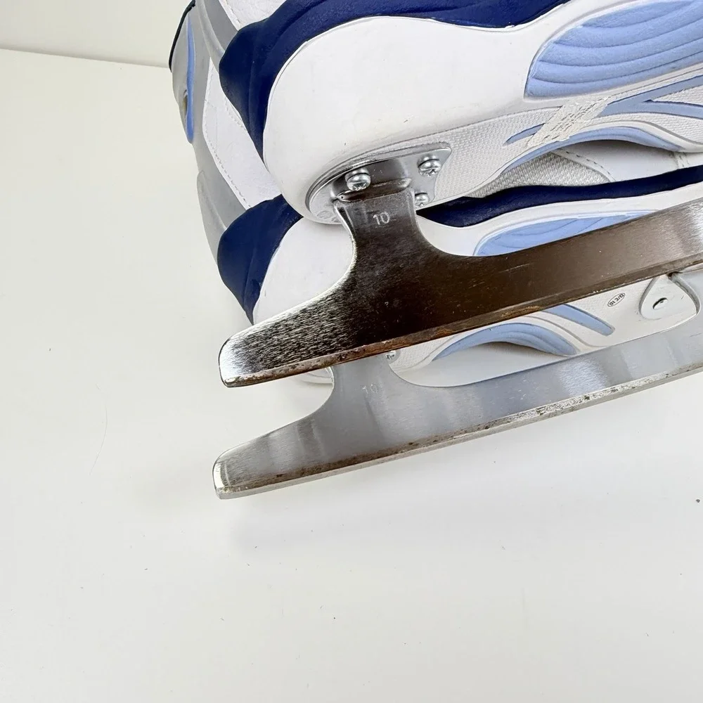 Jackson Softec Ice Skates Women's Size 8 White Blue Figure Recreational